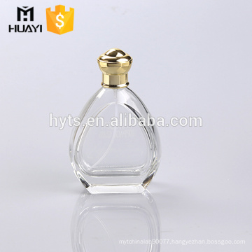 100ml empty clear glass perfume bottle with pump spray cap